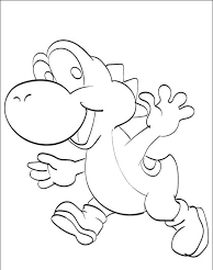 Smiling Yoshi coloring book